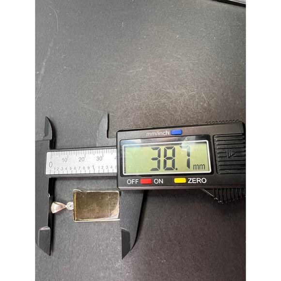 NEW Green watermelon tourmaline sterling silver pendant 4.97 grams - Picture 5 of 10